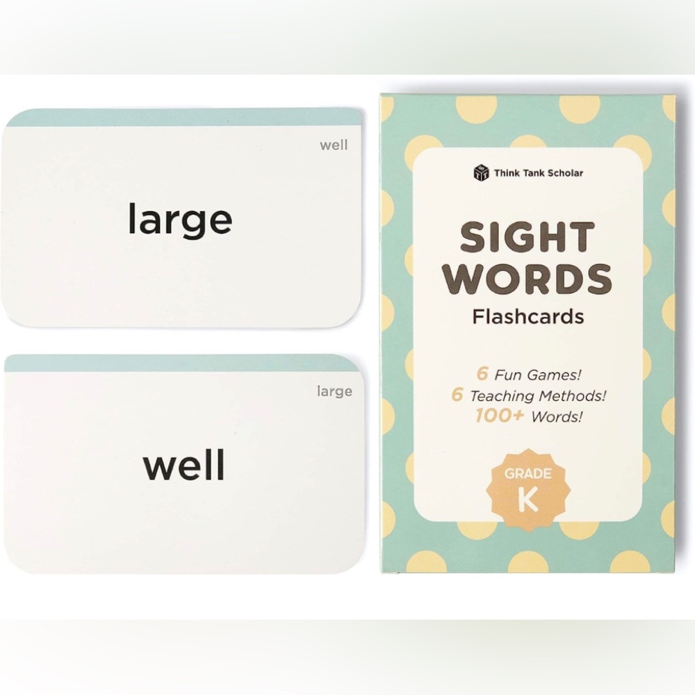 Think Tank Scholar K Sight Words Flash Cards (Kindergarden)